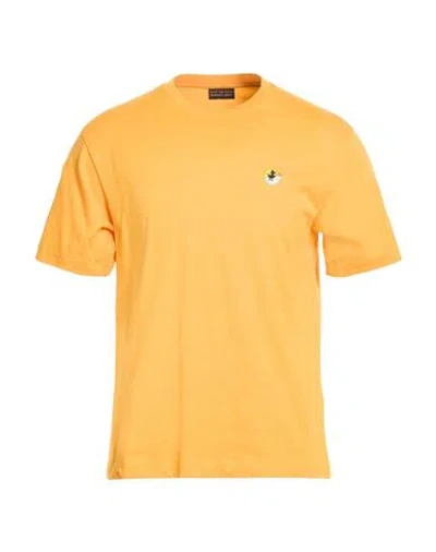 Save The Duck Man T-shirt Mandarin Size Xxl Organic Cotton In Orange
