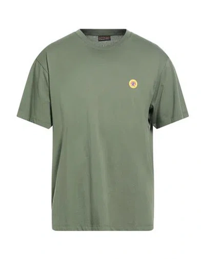 Save The Duck Man T-shirt Military Green Size Xxl Organic Cotton