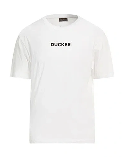 Save The Duck Man T-shirt White Size Xl Organic Cotton In Neutral