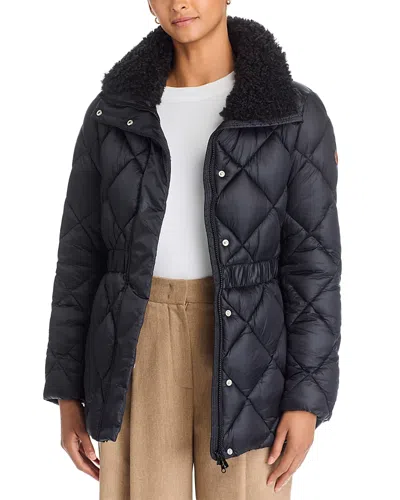 Save The Duck Mandoline Quilted Coat In Black