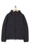 Save The Duck Marco Hooded Matte Puffer Jacket In Black