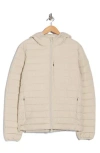 Save The Duck Marco Hooded Matte Puffer Jacket In Neutral