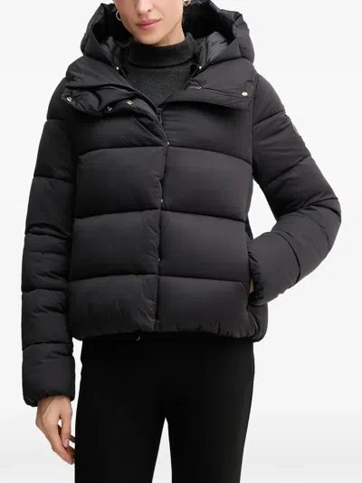 Save The Duck Maris Hooded Puffer Jacket In Black