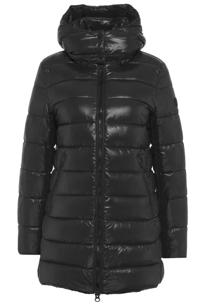 Save The Duck Marjorie Zip-up Puffer Coat In Black