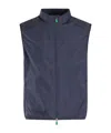 Save The Duck Mars Rubberised-logo Gilet In Black