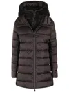 Save The Duck Long-sleeved Hooded Cotton Suit In Brown