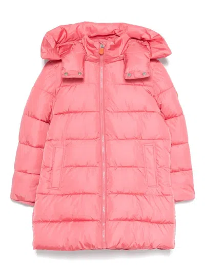 Save The Duck Kids' Mega Coat In 粉色