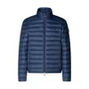 Save The Duck Donald Quilted Hooded Water Resistant Insulated Puffer Jacket In Blue