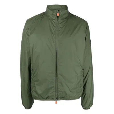 Save The Duck Men's Dusty Olive Helder Nylon Jacket In Green