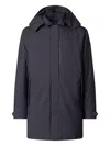 Save The Duck Dark Blue Regular Fit Trench Coat In Navy