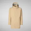 Save The Duck Men's Jacket  Quincy Sturdust Beige In Neutral