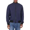 SAVE THE DUCK SAVE THE DUCK MEN'S NAVY BLUE ALCYONE BOMBER JACKET