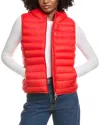 Save The Duck Milena Water Resistant Hooded Puffer Vest In Red