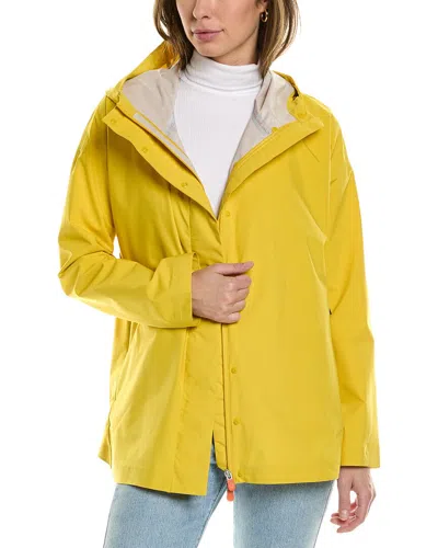 Save The Duck Miley Short Rain Jacket In Yellow