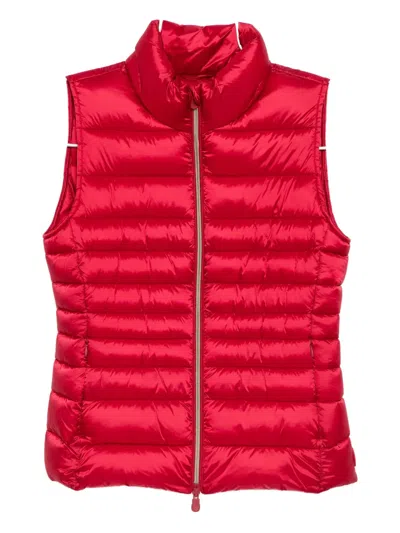 Save The Duck Mod. Charlotte Vest In Red