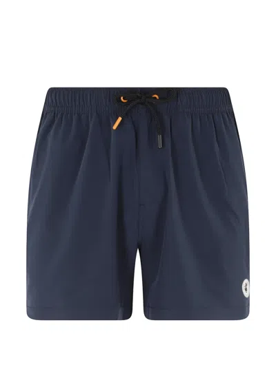 Save The Duck Mod. Demna Drawstring Swim Shorts In Blue