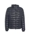 Save The Duck Modern Quilted Jacket With Plumtech Insulation And Stand Collar In Black