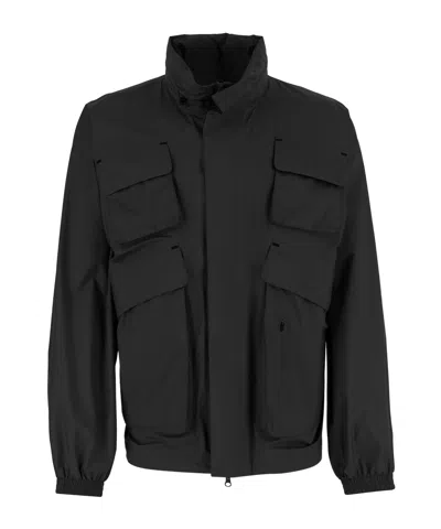 Save The Duck Multi-pocket Coat In Black