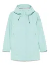 Save The Duck Lightweight Water-repellent Parka With Modern Silhouette In Green