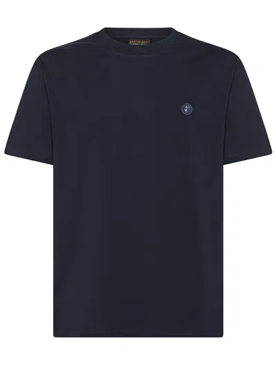 Save The Duck Navy Blue Logo Detail T-shirt