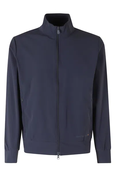 Save The Duck Navy Blue Tulio High Collar Zipped Nylon Jacket