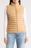 Save The Duck Noemi Quilted Puffer Vest In Biscuit Beige