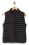 Save The Duck Ladies Black Charlotte Puffer Vest In Black
