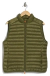 Save The Duck Noemi Quilted Puffer Vest In Dusty Olive