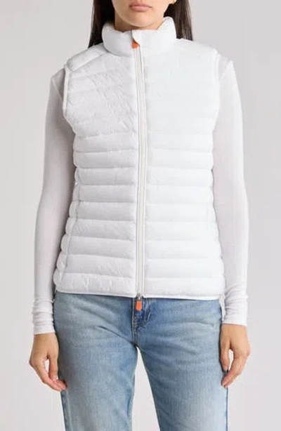 Save The Duck Noemi Quilted Puffer Vest In White