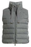 Save The Duck Nyla Water Repellent Quilted Puffer Vest In Gray