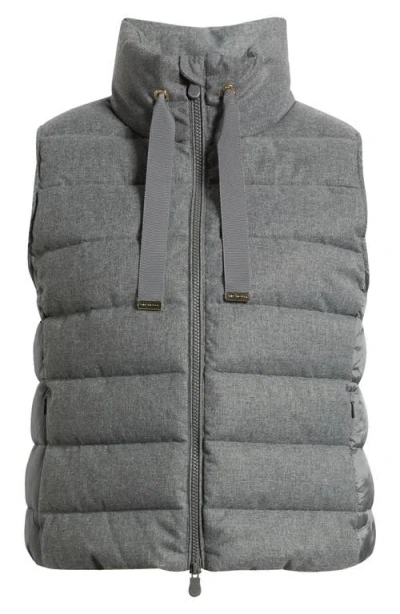 Save The Duck Nyla Water Repellent Quilted Puffer Vest In Gray