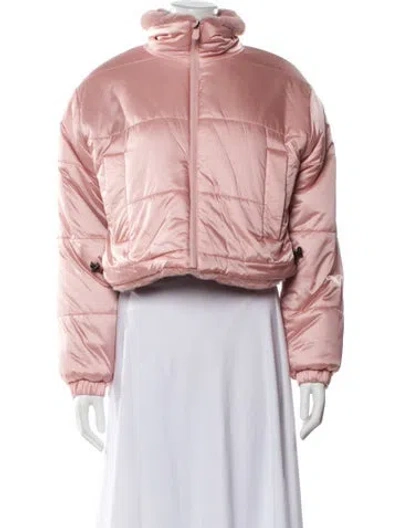 Pre-owned Save The Duck Nylon Bomber Jacket In Pink