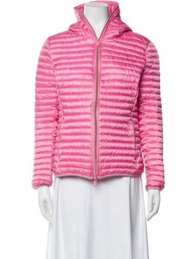 Pre-owned Save The Duck Nylon Coat In Pink