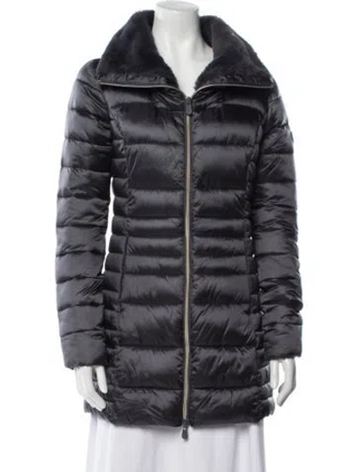 Pre-owned Save The Duck Nylon Down Coat In Gray