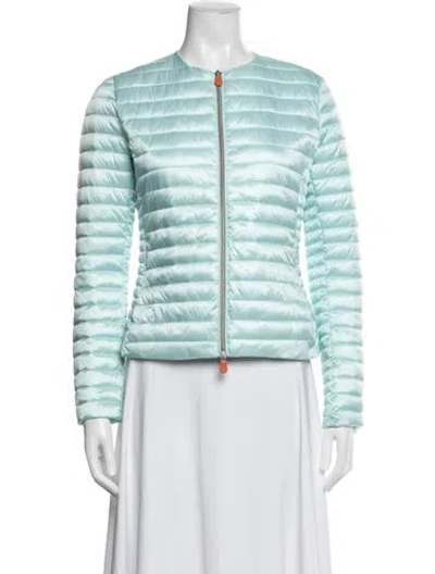 Pre-owned Save The Duck Nylon Down Jacket In Blue