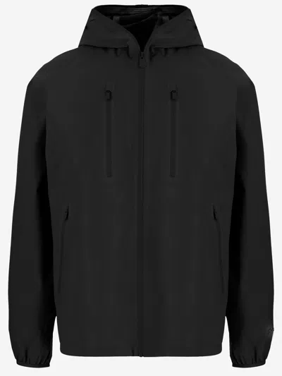 Save The Duck Nylon Jacket With Hood In Black