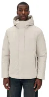 Save The Duck Logo-patch Padded Jacket In White