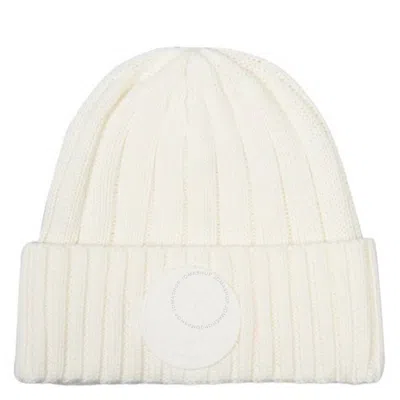 Save The Duck Off White Logo Patch Beanie