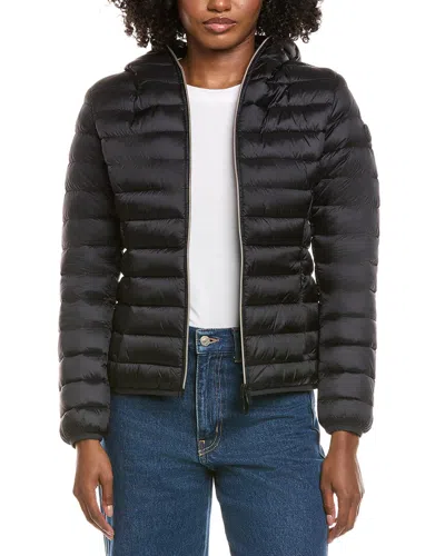 Save The Duck Olly Basic Hooded Basic Jacket In Black