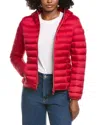 Save The Duck Olly Basic Hooded Basic Jacket In Red