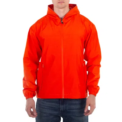 Save The Duck Orik Hooded Windbreaker Jacket In Red