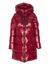 Save The Duck Padded Hooded Coat In Red