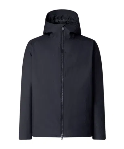 Save The Duck Padded Hooded Jacket In Black