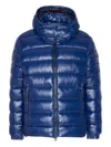 Save The Duck Padded Hooded Jacket In Blue