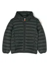Save The Duck Padded Hooded Jacket In Green