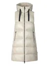 Save The Duck Padded Hooded Zip Gilet In White