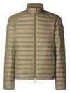 Save The Duck Lightweight Puffer Coat With Sleek Design And Modern Fit In Brown