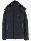 Save The Duck Padded Jacket With Hood And Multiple Pockets In Blue