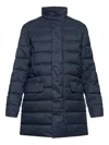 Save The Duck Gordon Coat Navy Blue Melange In Blue