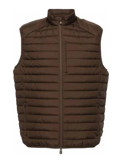 Save The Duck Padded Vest In Brown